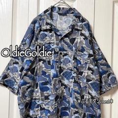 【大きいサイズ】　TOWNCRAFT 半袖シャツ　柄シャツ　ヴィンテージ　春夏