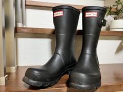 HUNTER ブラック 長靴 サイドストラップ付き