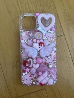 ♡ハンドメイド　平成女児iPhone13/14ケース ピンク♡