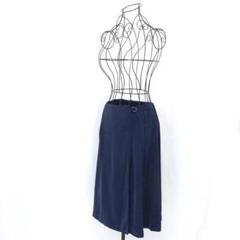 GREEN LABEL RELAXING プリーツスカート 36 ネイビー