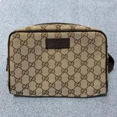 最終値下げ 美品 GUCCI グッチ ボディバッグ 449174 ベージュ GG