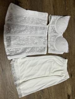 セミロングブラジャーとウエストニッパーセット