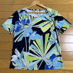 LEONARD SPORTS ポリエステル素材 花柄カットソー サイズ40