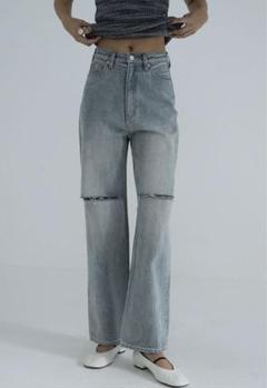 【完売品】【希少】CLANE クラネ ソフトフレア デニム パンツ CLANE/クラネ】HIP HANG DENIM PANTS/ヒップハングデニムパンツ