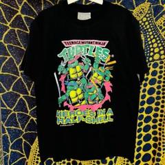 TMNT 忍者 タートルズ 半袖 Tシャツ 新品 お洒落 XL 2XL ブラック