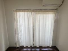 無印良品　綿洗いざらしノンプリーツカーテン平織　 2枚セット　100×178cm