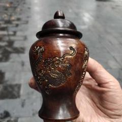 銅器 将軍缶 龍鳳呈祥 物置缶 茶葉缶 工芸品 置物 銅器 将軍缶 龍鳳呈祥 物置缶 茶葉缶 工芸品 置物 - メルカリ