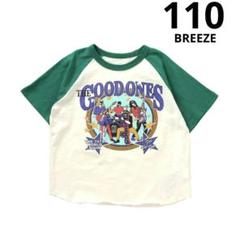 新品 ブリーズ半袖キッズクルーネックブリーズヴィンテージロックTシャツラグラン