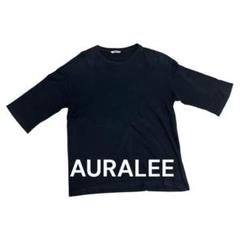 AURALEE SEAMLESSCREW NECK HALF SLEEVETEE