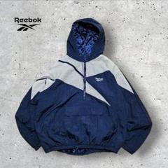 90sヴィンテージ古着REEBOKリーボックハーフジップ中綿ナイロンジャケット