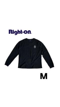 Right-on Mサイズ　黒ロンTのサムネイル