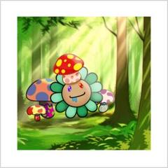 Murakami.Flower #10595 きのこ　村上隆　版画のサムネイル