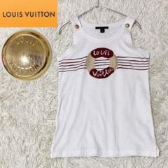 【美品】✨ LOUIS VUITTONルイヴィトン　タンクトップ　金ボタン 美品】✨ LOUIS VUITTONルイヴィトンタンクトップ金ボタン