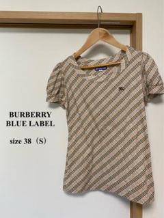 バーバリーブルーレーベル Tシャツ ノバチェック ホースロゴ 38
