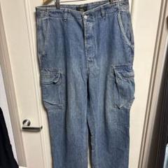 激レア　ヴィンテージ　RRL 初期タグ　デニムカーゴパンツ　裏面ポケットタグ無