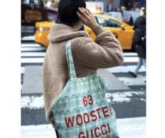 NY GUCCI WOOSTRER BOOSTORE マチなしエコバッグ NY GUCCI WOOSTRER BOOSTORE○マチなしエコバッグ (GUCCI/エコ
