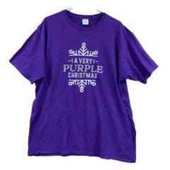ポートカンパニー　メンズＴシャツ　紫色　ＸＬサイズ　クルーネック【4345】