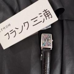 未使用電池新品フランク三浦 腕時計　ブラック