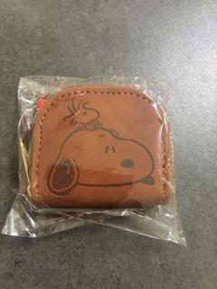 スヌーピー コインケース ブラウン