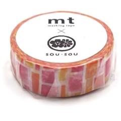 mt × ソウソウ マスキングテープ 「 花園 」＊ 花柄　花　伊勢木綿　京都のサムネイル