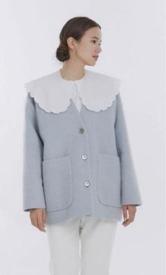 ✴︎美品✴︎yoriウールモヘアシャギージャケット yori ウールモヘアシャギージャケット ベビーピンク
