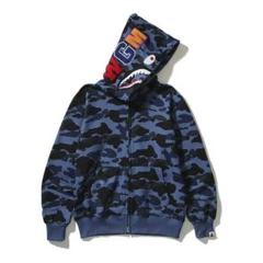 カモフラージュ シャークフード パーカー GIANT SHARK FULL ZIP HOODIE | bape.com
