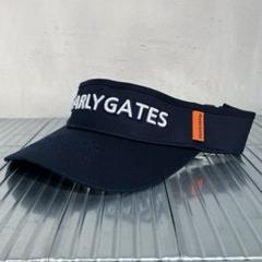 新品 PEARLY GATES サンバイザー ネイビー パーリーゲイツ