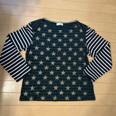 pikku ボーダー　カットソー　星　L