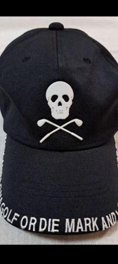 MARK&LONA スカル刺繍キャップ MARK&LONA - IRON SKULL TRUCKER CAP / ミニパイル生地 アイアン