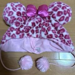 ディズニー　ミニーちゃん　ファンキャップ　ヒョウ柄　ピンク　クリスマス ファンキャップ ミニー ディズニー ピンク ヒョウ柄 2018 - メルカリ