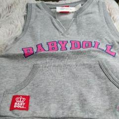 ✨BABYDOLL、コットンベスト、杢グレー、のサムネイル