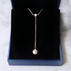 061Nt【高品質✨】ネックレス　Y字　一粒パール　ゴールド　上品　大人可愛い 061Ny【高品質✨】ネックレス Y字 一粒パール シンプル 大人女子