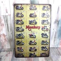 ブリキ看板☆ モンキー MONKEY 362
