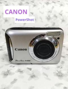 RL61】CANON powershot A495 デジカメ 本体 シルバー