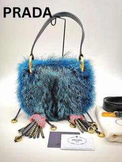 関税送料込♡PRADA ファーハンドル/バッグチャーム 楽天市場】プラダ PRADA（素材（生地・毛糸）フェイクファー