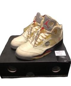 AJ5 ✖️off-white 美品 PJ・タッカーがヴァージルへのメッセージ入りAJ5を着用して