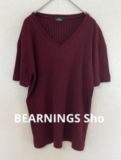 バーニングショー　カットソー　Tシャツ　サマーニット　ネオお兄系　レッド