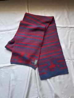 Vivienne Westwood ボーダーマフラー 赤 グレー archive