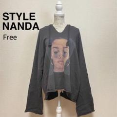STYLE NANDA プリント パーカー オーバーサイズのサムネイル