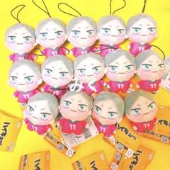 ハイキュー!! Popmart ぬいぐるみ付きフェルトバッジ灰羽リエーフ3点 ハイキュー!! Popmart中国 ぬいぐるみ付きフェルトバッジ灰羽
