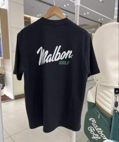 XL マルボンゴルフ  MALBON GOLF 　半袖　ネイビー ☆即発送&XL☆マルボンゴルフ Malbon 半袖 シャツ Tシャツ
