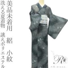美品 洗える夏着物 誂えポリエステル 絽 小紋 着物 A3233 m1729＊美品 洗える夏着物 絽 蝶 誂えポリエステル 小紋 - メルカリ