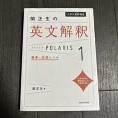 大学入試問題集 関正生の英文解釈ポラリス[1 標準～応用レベル]