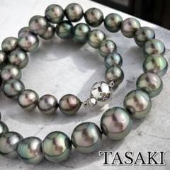 レア品✨TASAKI 黒蝶パール ネックレス 13.6㎜ WGK14 ダイヤ付