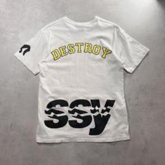 黒タグ STUSSY DESTROY ロゴ プリント Tシャツ