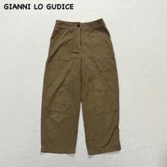 t1761 【ジャンニロジュディチェ】　ベイカーパンツ　ワイドパンツ　ベージュ