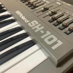 Roland SH-101 アナログシンセ 純正ショルキーストラップ/ケース付き