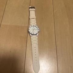 値引きFAGOTTO ホワイト ラバーベルト 腕時計