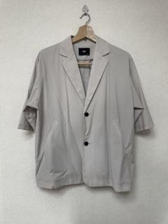 mici 半袖ジャケットベージュ ダブルブレスジャケット 半袖ほぼ