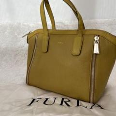 美品✨フルラ サリーS ミニトートバッグ サフィアーノ グレージュ ...